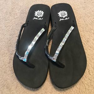 Yellow Box Flip Flops